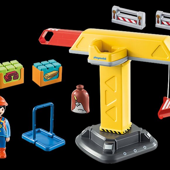 Playmobil 70165 1.2.3 Construction Crane - Picture 6 of 6